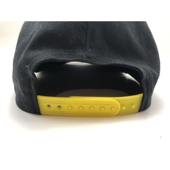 Nintendo Super Mario Bros Baseball Hat Black & Yellow Trucker’s Cap Snap Back - Picture 6 of 9